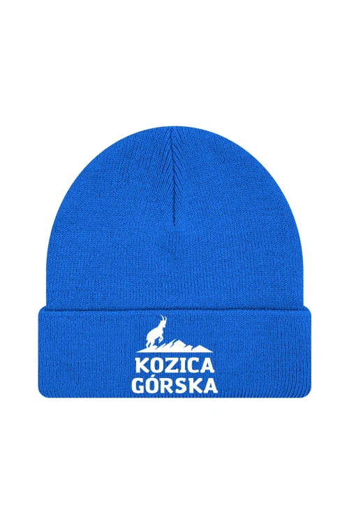 Czapka zimowa Kozica górska - niebieska