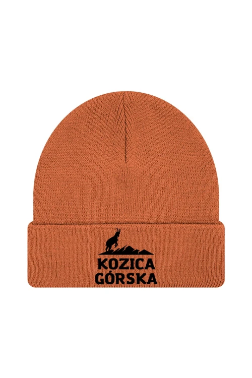 Czapka zimowa Kozica górska - pomarańczowa