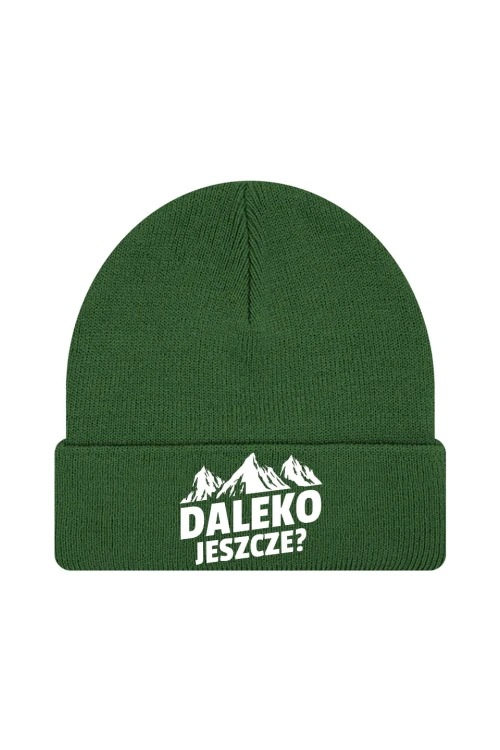 Czapka zimowa Daleko jeszcze - ciemnozielona