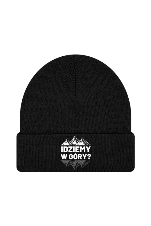 Czapka zimowa Idziemy w góry - czarna