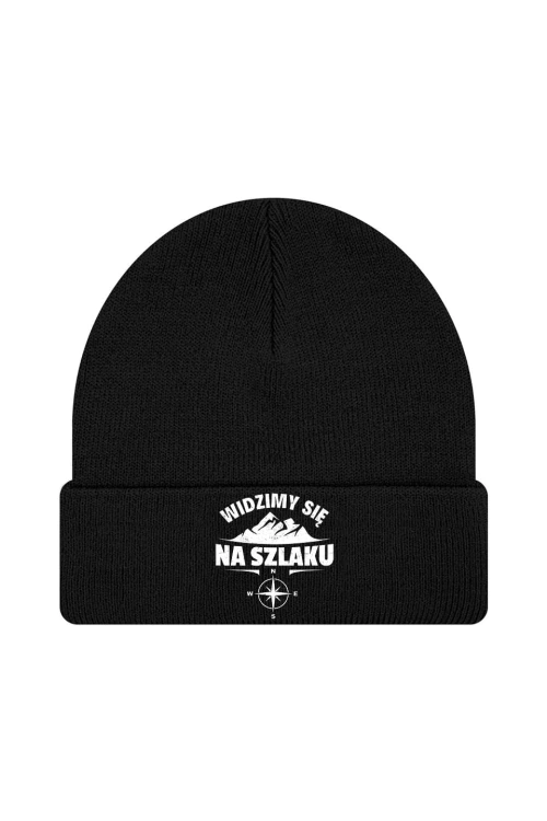 Czapka zimowa Widzimy się na szlaku - czarna