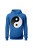 Bluza męska z kapturem Symbol Yin Yang - niebieska