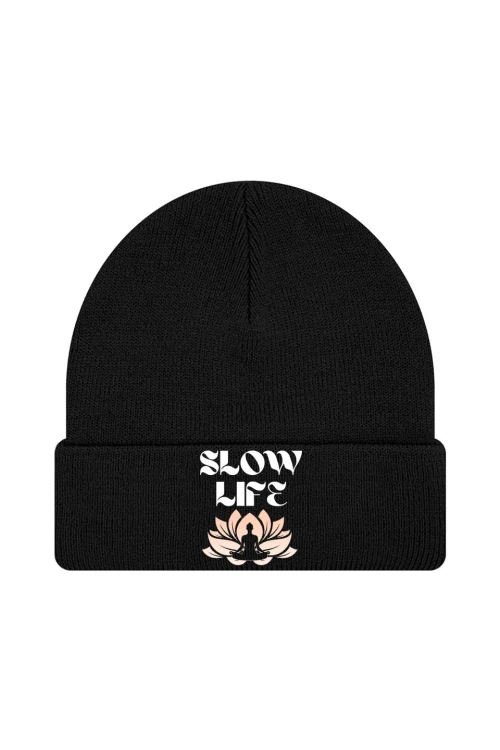 Czapka zimowa Slow life - czarna