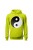 Bluza męska z kapturem Symbol Yin Yang - limonka