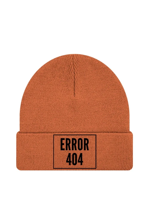 Czapka zimowa 404 error - pomarańczowa