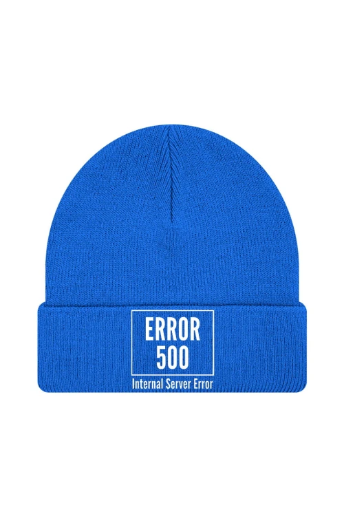 Czapka zimowa 500 error - niebieska