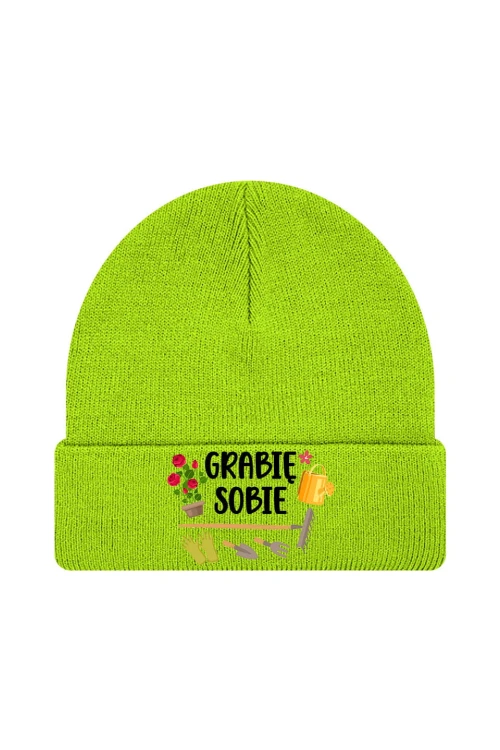 Czapka zimowa Grabie sobie - limonka