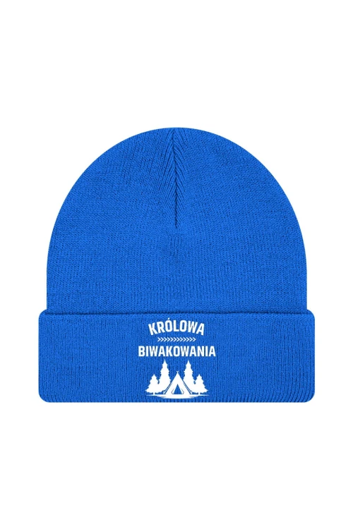 Czapka zimowa Królowa biwakowania - niebieska