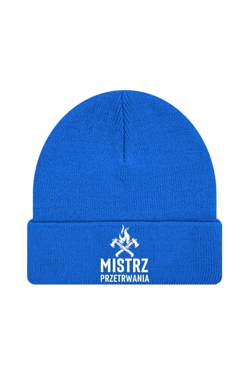 Czapka zimowa Mistrz przetrwania - niebieska