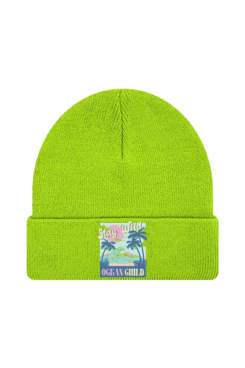 Czapka zimowa Stay wild ocean child - limonka