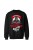 Bluza bez kaptura Urodzony by jeździć motocyklem - czarna