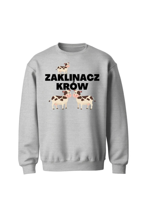 Bluza bez kaptura Zaklinacz krów - szara