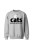 Bluza bez kaptura Cats because people sck - szara