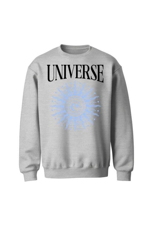 Bluza bez kaptura Universe - szara