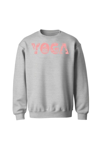 Bluza bez kaptura Yoga Napis - szara