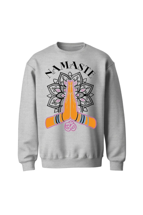 Bluza bez kaptura Namaste - szara