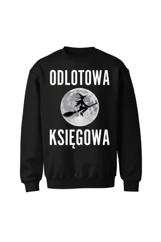 Bluza bez kaptura Odlotowa księgowa - czarna