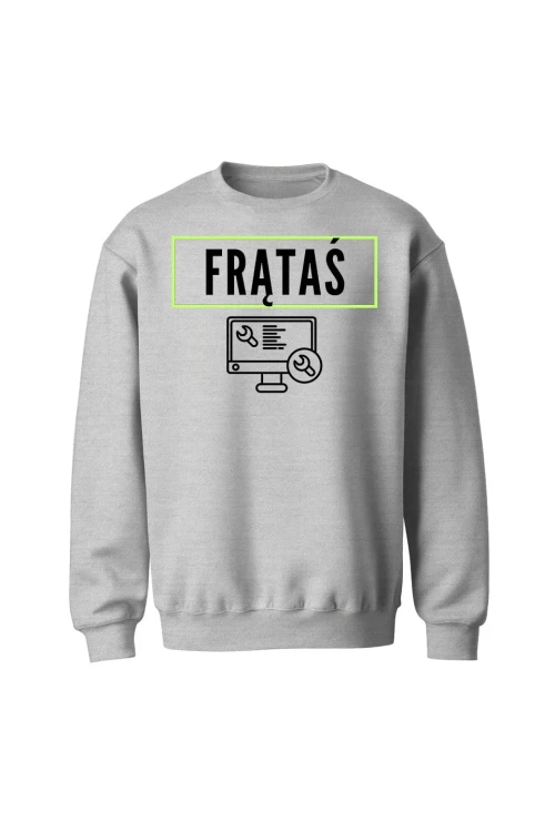 Bluza bez kaptura Frątaś - szara