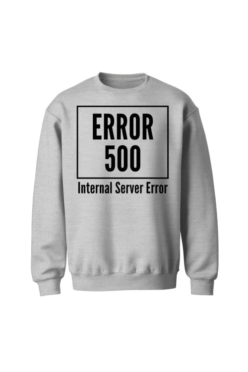 Bluza bez kaptura 500 error - szara