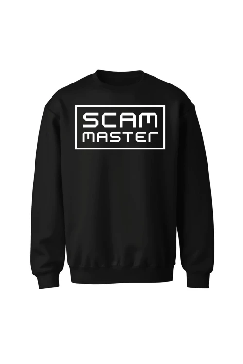 Bluza bez kaptura Scam master - czarna