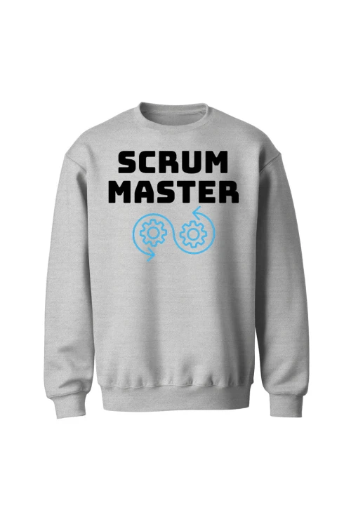 Bluza bez kaptura Scrum master - szara