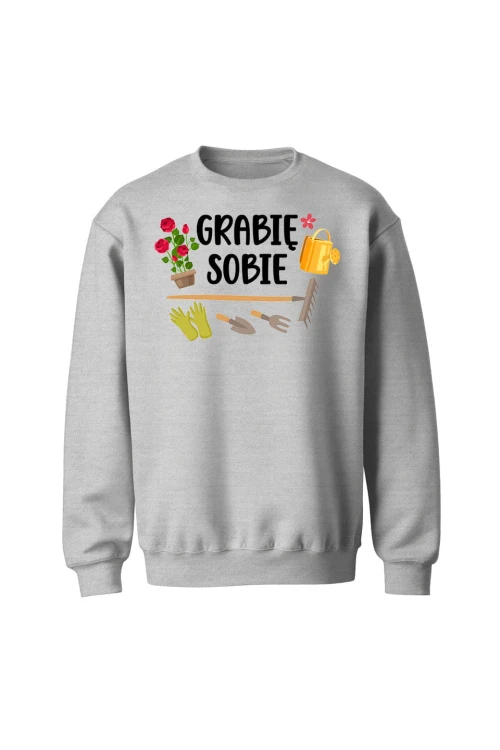 Bluza bez kaptura Grabie sobie - szara