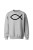 Bluza bez kaptura Symbol Ryby chrześcijański - szara