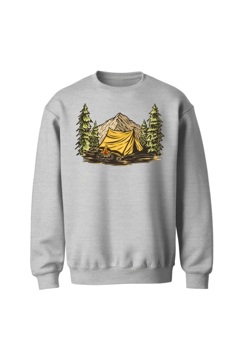 Bluza bez kaptura Into the wild - szara