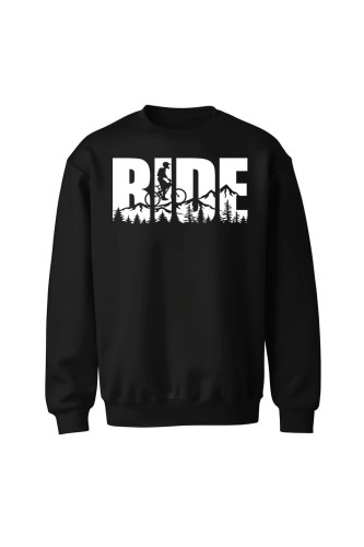 Bluza bez kaptura Ride MTB - czarna