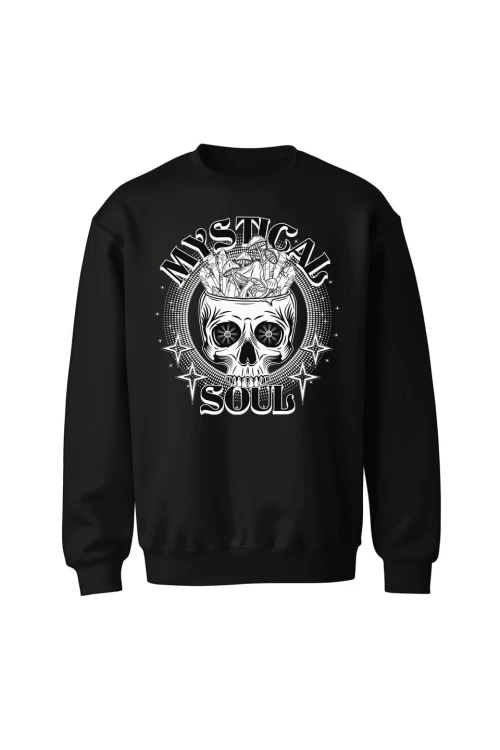 Bluza bez kaptura Mystical Soul - czarna