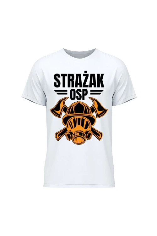 Koszulka męska Strażak OSP - biała