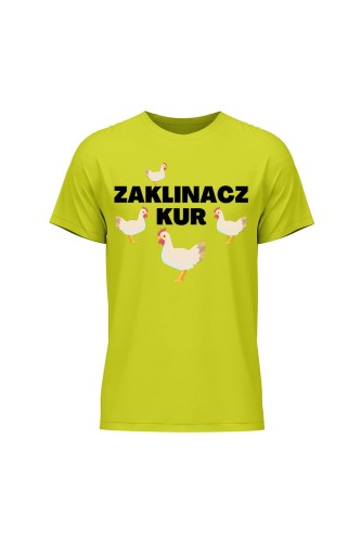 Koszulka męska Zaklinacz kur - limonka