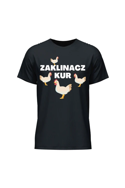 Koszulka męska Zaklinacz kur - czarna