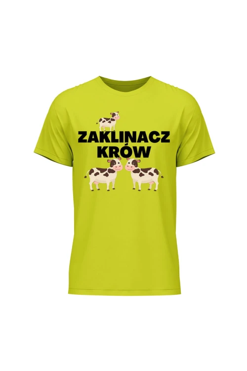 Koszulka męska Zaklinacz krów - limonka