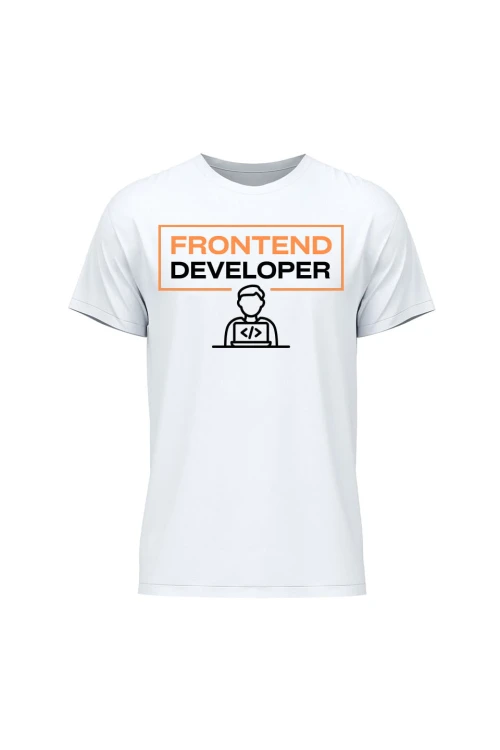 Koszulka męska Frontend developer - biała