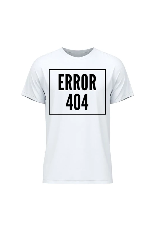 Koszulka męska 404 error - biała