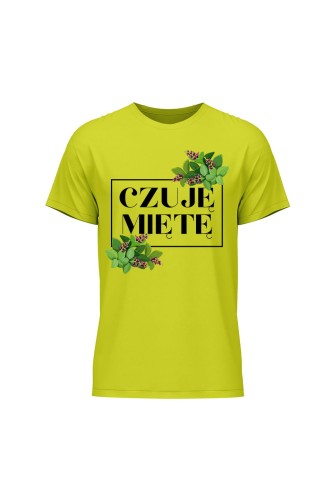 Koszulka męska Czuję miętę - limonka