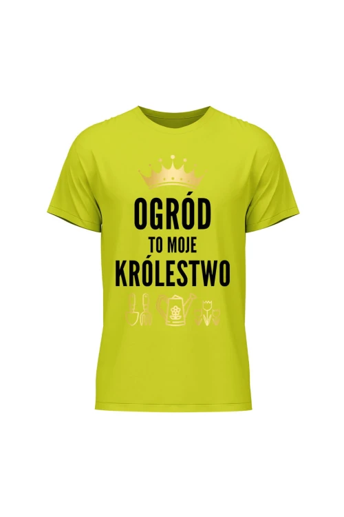 Koszulka męska Ogród to moje królestwo - limonka