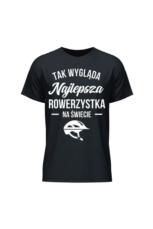 Koszulka męska Nie dość że przystojny to jeszcze rowerzysta - czarna