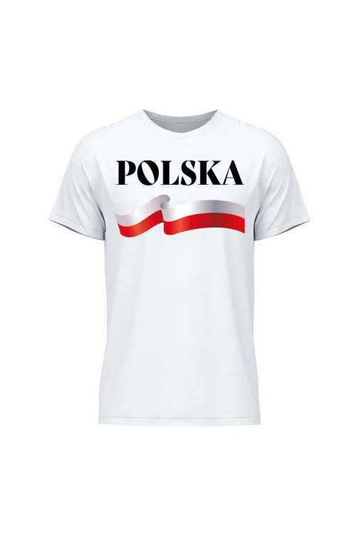 Koszulka męska POLSKA - biała