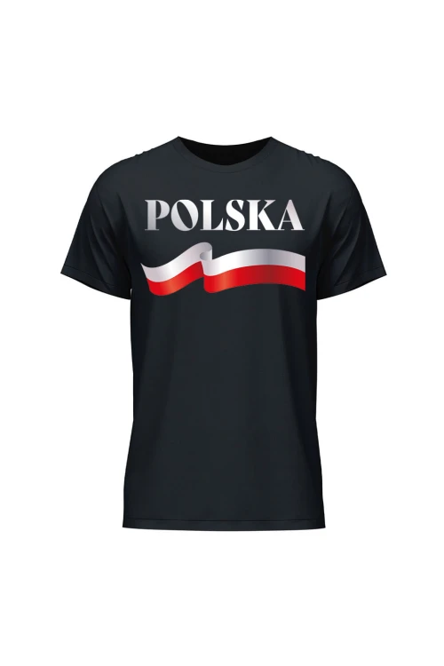 Koszulka męska POLSKA - czarna