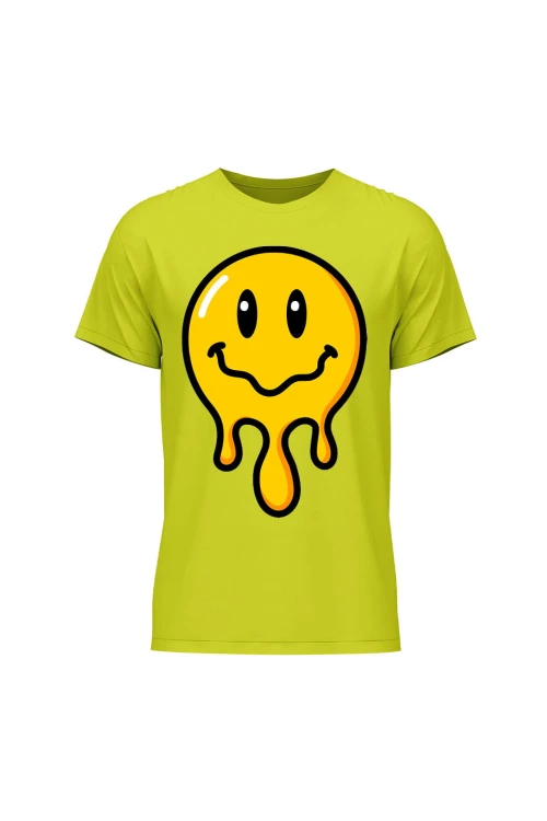 Koszulka męska Smile - limonka