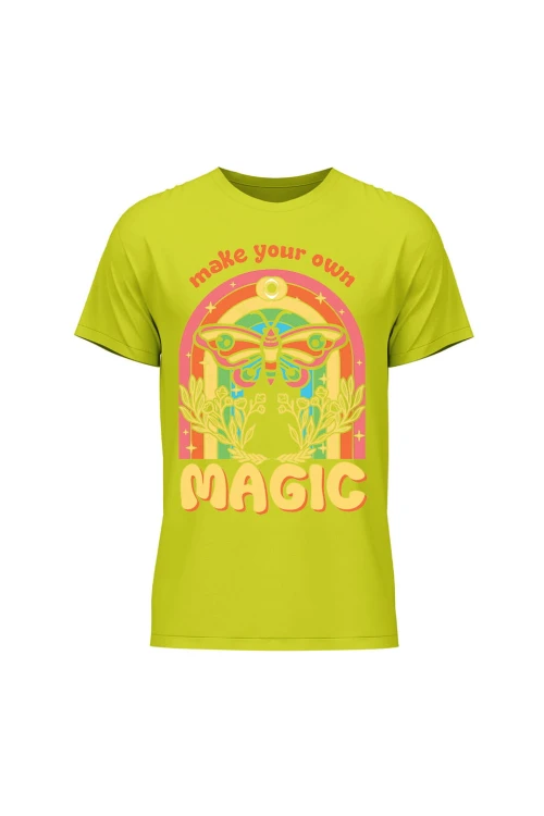 Koszulka męska Magic Butterfly - limonka