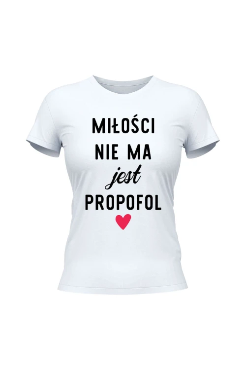 Koszulka damska Miłości nie ma jest - biała