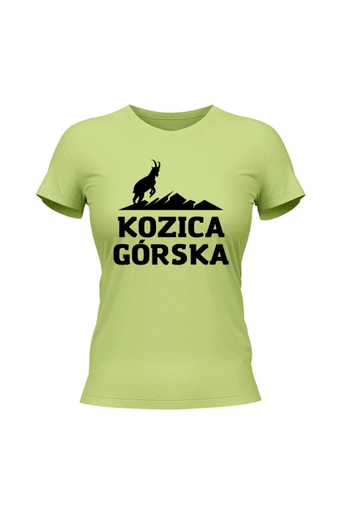 Koszulka damska Kozica górska - limonka