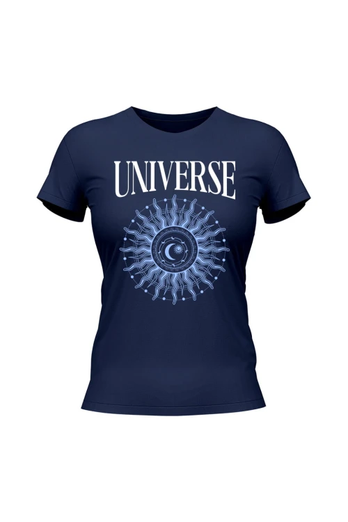 Koszulka damska Universe - granatowa