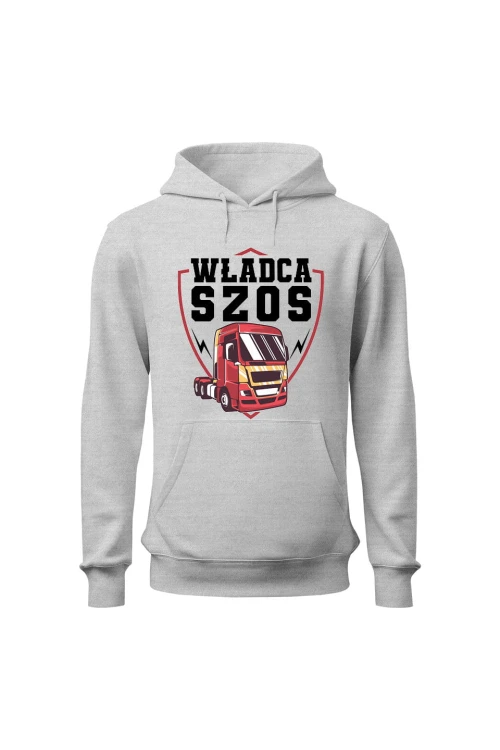 Bluza męska z kapturem Władca szos - szara