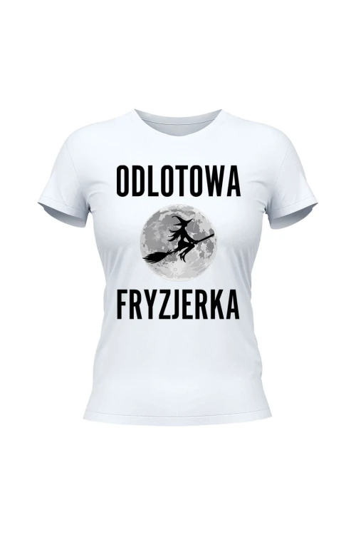 Koszulka damska Odlotowa Fryzjerka - biała