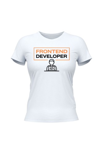 Koszulka damska Frontend developer - biała