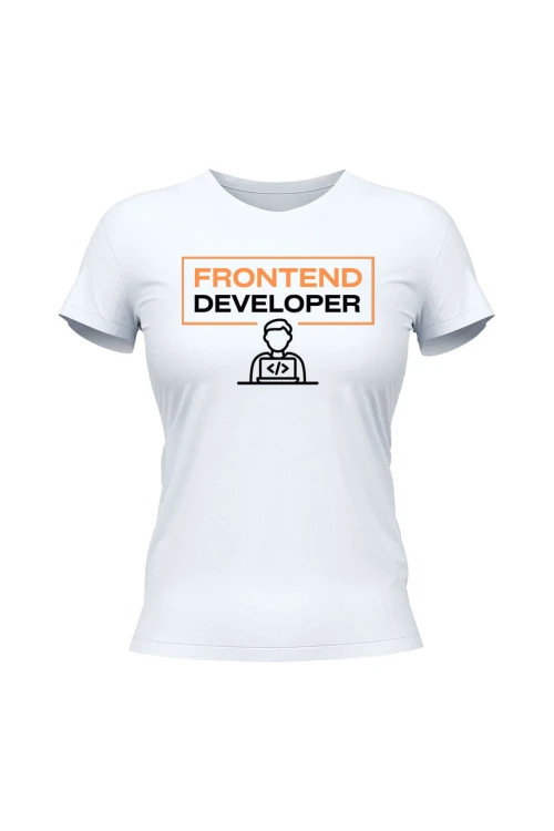 Koszulka damska Frontend developer - biała